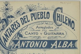 La aloja tonada [para canto y guitarra] [música] arreglada por A. Alba.