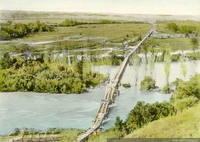 Puente sobre el río Mulchen.