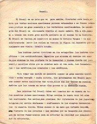 Brasil  [manuscrito] Vicente Huidobro.