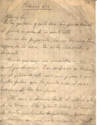 Blanca Luz  [manuscrito] Vicente Huidobro.