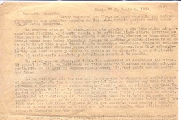 [Carta], 1932 jun. 17 Paris, Francia <a> María Luisa Fernández, Chile  [manuscrito] Vicente Huidobro.