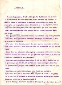 Prefacio I  [manuscrito] Vicente Huidobro.