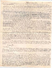 [Carta], 1932 mayo 1 y 6 París, Francia <a> María Luisa Fernández, Chile  [manuscrito] Vicente Huidobro.