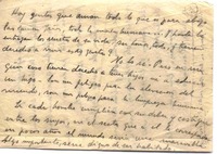 [Carta, fragmento], 193-? Europa <a un familiar> Chile  [manuscrito] Vicente Huidobro.