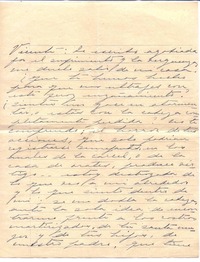 [Carta], 1947 nov. 20 Chile [a] Vicente Huidobro, Europa  [manuscrito] Mercedes García-Huidobro.