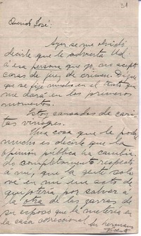 [Carta, 193-?] Europa <a> José García- Huidobro, Chile  [manuscrito] Vicente Huidobro.