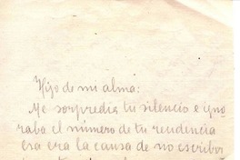 [Carta, entre 1927 y 1932?], Chile <a> Vicente Huidobro, Paris, Francia