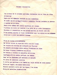 Soledad inaccesible  <manuscrito> Vicente Huidobro.