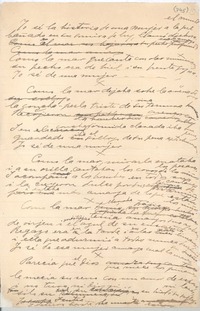 [Yo sé la historia de una mujer...]