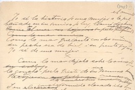 [Yo sé la historia de una mujer...]