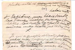 Decidme, pues, hacia dónde ...