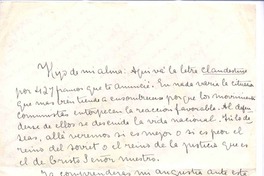 [Carta], 1931 dic. 12 Chile <a> Vicente Huidobro, Paris, Francia