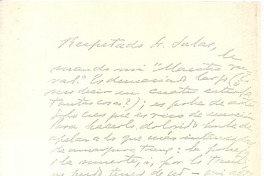 [Carta, 191-] Los Andes, Chile <a> Maximiliano Salas Marchán, Chile
