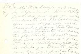 [Carta, entre 1926 y 1928] may. 6 Fontainebleau, Francia <a> Pedro Aguirre Cerda, Chile