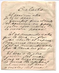 Balada ; Una carta