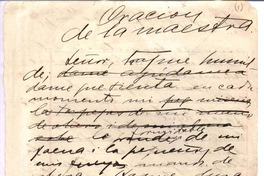 Oración de la maestra