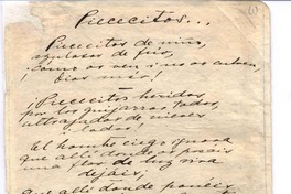 Piecesitos ; Caperucita Roja ; Himno al árbol ; El espino ; Tres árboles  [manuscrito] Gabriela Mistral