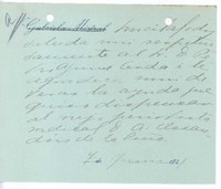 [Carta], 1921 jun. 7 [Santiago, Chile?] <a> Pedro Aguirre Cerda, Chile