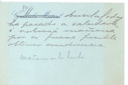 [Carta], 1921 mar. 9 Santiago, Chile <a> Pedro Aguirre Cerda, Chile