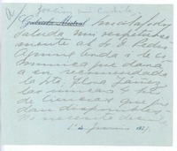 [Carta], 1921 jun. 1 Santiago, Chile <a> Pedro Aguirre Cerda, Chile