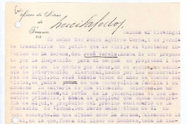 [Carta], 1920 nov. 2 Temuco, Chile <a> Pedro Aguirre Cerda, Chile