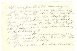 [Carta, 1920 o 1921] Temuco?, Chile <a> Pedro Aguirre Cerda, Chile