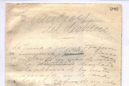 Canción del destierro