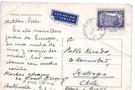 [Tarjeta postal dirigida a Pablo Neruda]