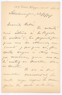 [Carta], 1907 ago. 23 [Scheveningue?], Holanda <a> Rubén Darío