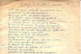 Embrujo de la flauta marina  [manuscrito] Oscar Castro.