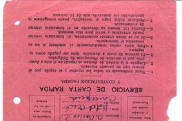 [Carta], 1945 ene. 26 Concepción, Chile <a> Isolda Pradel  [manuscrito] Oscar Castro.