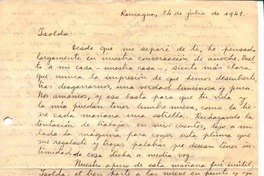 [Carta], 1941 jul. 24 Rancagua, Chile <a> Isolda Pradel  [manuscrito] Oscar Castro.