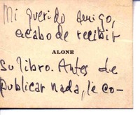 [Carta], 1945 ene. 2 Santiago, Chile <a> Oscar Castro