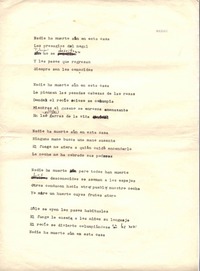 Nadie ha muerto aún  [manuscrito] Jorge Teillier.