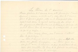 Le théme de l'amour :