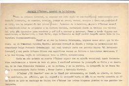 Augusto D'Halmar : apóstol de la cultura