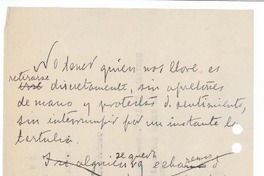 No tener quien nos llore