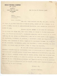 [Carta] 1945 feb. 27, Valparaíso, Chile [a] Rolando Rivas