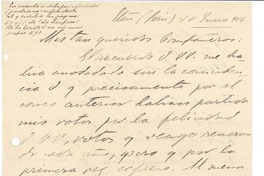 [Carta] 1916 ene. 10, Eten, Perú [a] Pedro Prado