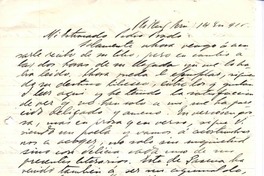 [Carta] 1915 ene. 14, Eten, Perú [a] Pedro Prado