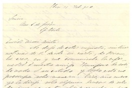 [Carta] 1910 feb. 11, Eten, Perú [a] Anita vda. de Jordán