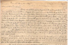 [Carta], 1930 nov. 27 Paris, [Francia a] María Luisa Fernández