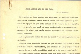 Tres amigos que se nos van