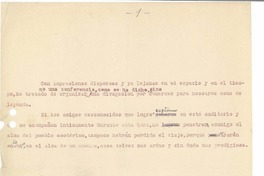 [Conferencias radiales]