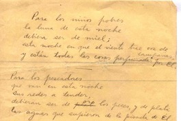 [Para los niños pobres ...]