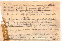 [En tus manos Señor...] :