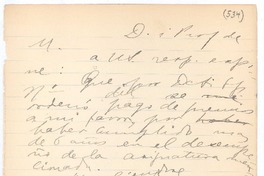 [Carta], 1919 Punta Arenas, Chile [a ¿Director del Liceo de Niñas de Punta Arenas?, Chile] :
