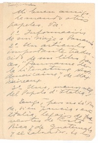 [Carta],1933 ene. Barcelona, España [a] Virgilio Figueroa