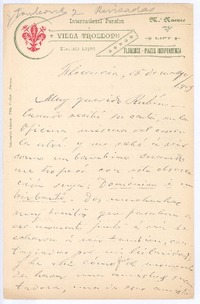 [Carta], 1903 mayo 15 Florencia, Italia <a> Rubén Darío