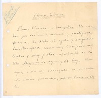 [Carta], c.1900 Europa <a> Aurora Cáceres